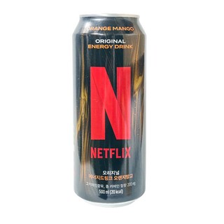 넷플릭스 에너지드링크 오렌지망고맛, 6개, 500ml