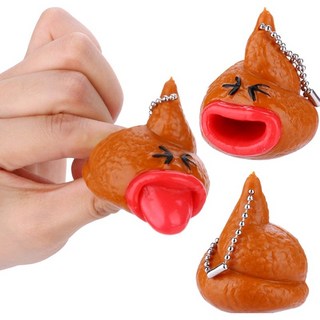 【銅板屋】吐舌大便捏捏樂 發洩軟Q搞笑擠壓 創意禮物 生日 減壓 畢業 情人節 紓壓, 1個, 1個