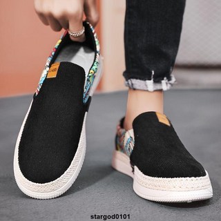 布鞋男款【店鋪熱銷】夏季老北京布鞋男士新款運動休閒帆布鞋千層底漁夫一腳蹬