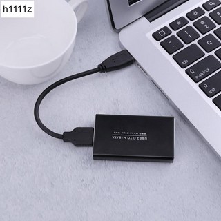 USB 디스크 하드 어댑터 HD 박스 3.0 외장 SSD용 30 드라이브 MSATA 케이스 SSD 50mm 스토리지 인클로저, 한개옵션0, 한개옵션1
