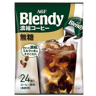 AGF Blendy 無糖濃縮咖啡膠囊, 18g, 24顆, 1袋