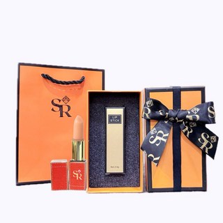 情人節限定-加贈膠原蛋白 【奢潤之耀】精萃唇膏禮盒組, 1個, 金綻澄漾潤色唇膏（溫感潤色）,精緻禮盒組（品牌禮盒+精美提袋）