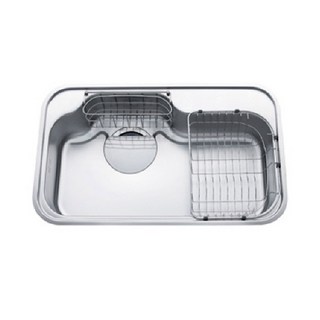 씽크볼 DS840 - 백조 언더 씽크대상판, 우배수구, 우배수구