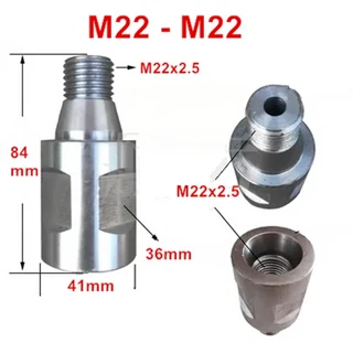 변환 가변 스레드 커넥터 M32 M22 1 1/4UNC 1/2-20UNF M12 코어 드릴 파이프 연결 커플 링 교환 어댑터