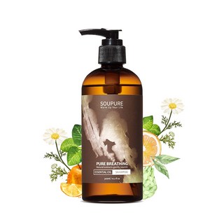 SOUPURE 溯璞家品 潔淨呼吸洗髮露 無矽靈精油香氛 300ml (兩入), 1個, 兩入