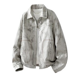 男士立領薄款夾克衫 潮流百搭休閑風衣外套