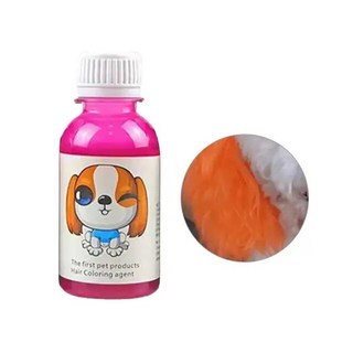 강아지 염색약 고양이 오래 지속되는 무자극성 천연 추출물 반려동물 염색 크림 개 털 색소 염료 용품 100ml 1 세트, 없음, 2) Orange, 1개