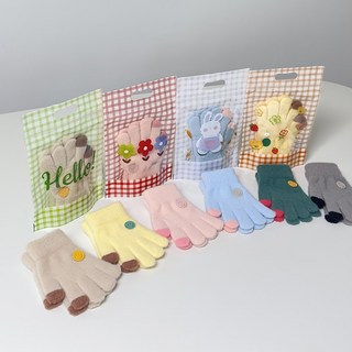 아크디 스마일 유아 어린이 장갑 구디백 생일 답례품 세트, 6개, 혼합