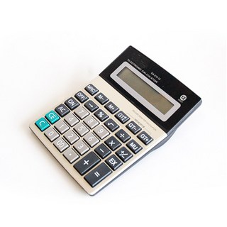 사무실 12계산기 1차 2차 메모리기능 탁상형 건전지사용