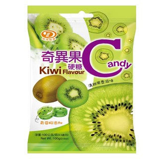 綠得 風味硬糖 (海鹽/蜂膠枇杷/檸檬維他命C/奇異果/水蜜桃), 1個, <奇異果>硬糖100G