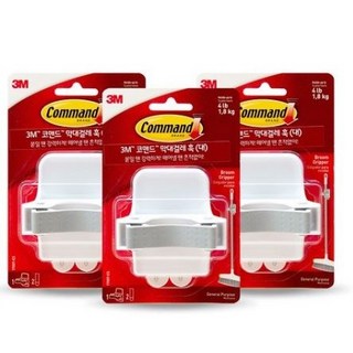 3M 코맨드 막대걸레훅 3개, 혼합 색상, 12개