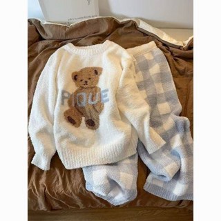 珊瑚絨睡衣女冬天加絨加厚可愛少女網紅風秋冬季新款法蘭絨家居服