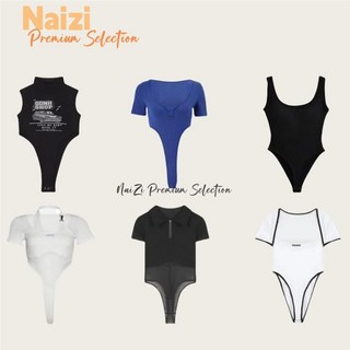 辣妹性感緊身連體衣 掛脖吊帶上衣 後背鏤空短袖T恤 露腰美背 連體背心 包屁衣