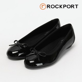 [락포트(슈즈)] 락포트 여성화 레이건 펌프 보우 플랫슈즈 블랙 M CH4576