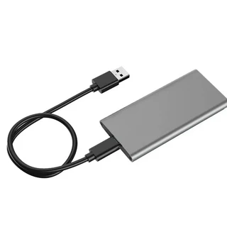 mSATA to USB 3.1 Type-c SSD 인클로저 알루미늄 휴대용 하드 드라이브 케이스 3*3/3*5cm 노트북 솔리드, 01 Grey