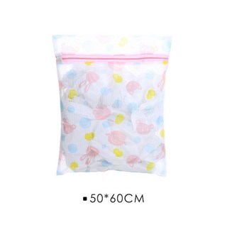 妙卡通印花洗衣袋 洗衣機專用加厚洗衣袋 細網洗衣袋 內衣洗衣袋 胷罩洗衣袋 洗衣收納袋特價纱, 大號50*60cm, 1個