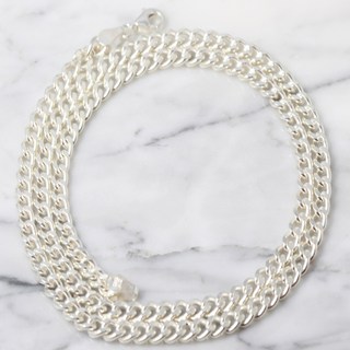 차차실버 커브 4mm 은목걸이 남자 여자 925실버 순은 생일