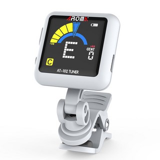 AROMA AT-102 夾式充電式調音器 彩色螢幕, 白色, 1個