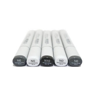 時代中西畫材 N系列 COPIC SKETCH 麥克筆 單支-中性灰，橢圓筆桿設計，色彩飽和持久，適用於插畫設計, 1個, N0
