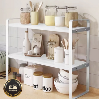 [2단 철제프레임]컴포어 폭좁은 우드재질 다용도 미니 선반, 우드무늬, 1개