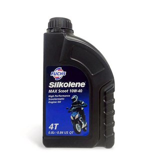 油工廠 FUCHS Silkolene MAX Scoot 10W40 0.8L 高性能機車機油 MB 速可達, 1個, SILKOLENE 10W40 0.8L