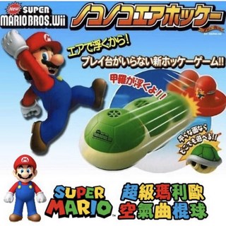 奈島選物 現貨 日本空運 超級瑪利歐桌上曲棍球 玩具 雙人對戰漂浮冰球瑪莉歐兄弟桌遊, 1個