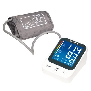 한일전기 국산 디지털 자동 혈압계 한글표기 건전지식 혈압측정기 가정용 BMH-2409, 1개