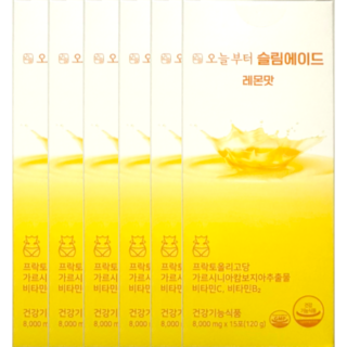 오늘부터 슬림에이드 레몬맛 8000mg x 15포 x 6박스 90일분, 120g
