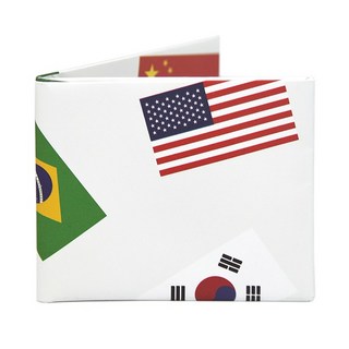 디월아트 만국기 친환경 종이지갑 (TW-WA-073)