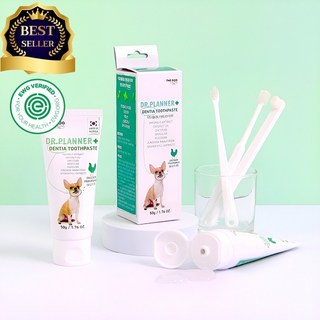 [더독] EWG그린 등급 성분 닥터플래너 강아지 치약 덴티아 50g