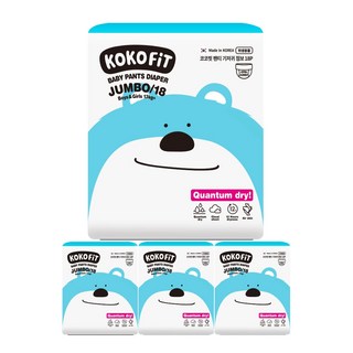 코코핏 팬티 기저귀 유아용, 점보형(2XL), 72매