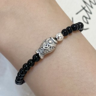 반지소 실버925 수능 합격기원 학업운 시험운 금전운 행운의 물고기 원석 팔찌 너울