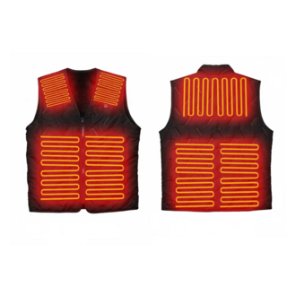 [D]SMART 발열조끼 3단조절 온열 V넥 열선 기모 조끼 [국내발송], 120