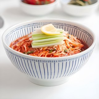 NICOTT 條紋陶瓷餐碗 900ml, 1個