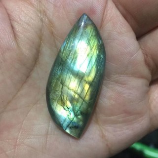 01天然拉長石 月光石月光隨型吊墜飾品裸石無孔 打孔聯繫客服, 批發隨機藍光一顆