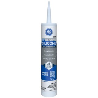 GE 다목적 실리콘 코크 창문 & 문용 투명 298.8m GE All Purpose Silicone Caulk for Window & Door Clear 10.1 fl oz, 실런트