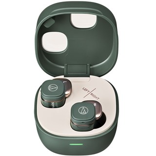 鐵三角 ATH-SQ1TW2 真無線藍牙耳機，輕巧舒適，多色可選，無線音樂享受, 綠色