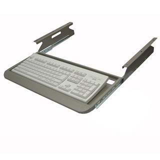 키보드거치대 책상선반 받침대 사출 기본형 트레이, 그레이, KB600