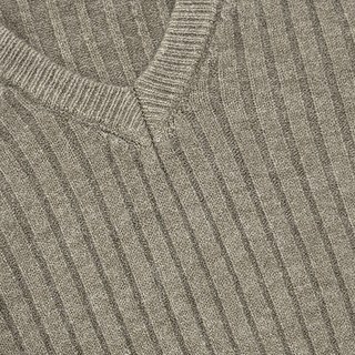 【Fee現貨8色】針織毛衣女長袖V領寬鬆直壓紋針織上衣，秋季新款女裝