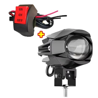 트럭용 LED 오토바이 스포트라이트 헤드라이트 12V/24V 안개등 방향지시등 DRL 오프로드 보조등, 02 007-A 1pc Spotlight