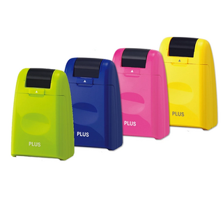 PLUS Kespon Roller 個人資料保護章, 黑色, 1個