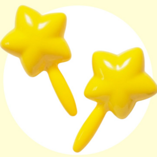 마라카스 맥키 별 스타마라카스 2개 1세트 타악기 유아 아기 어린이악기 장난감악기 음악놀이