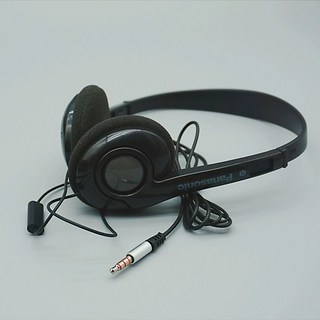 레트로 파나소닉 헤드셋 빈티지 Y2K 헤드폰 실버 블루투스, 이어폰이 달린 검은색 헤드폰
