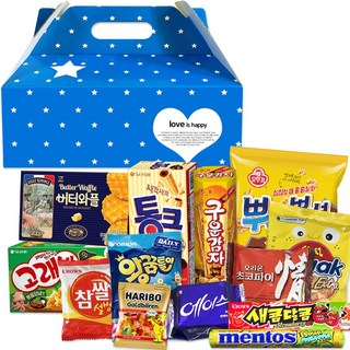 행복장바구니 과자세트 파란별손잡이세트B 13종 X 10개, 04.파란별손잡이세트B, 1개