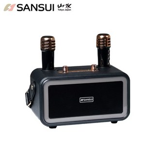 SANSUI 山水 無線行動KTV 無線麥克風 藍芽音響 露營 喇叭 卡拉ok, 百變小歌姬SKTV-K33-質感黑, SKTV-K33