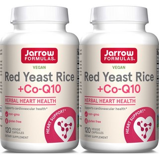 Jarrow FORMULAS 賈羅公式 紅麴輔酶Q10素食膠囊, 120顆, 2罐