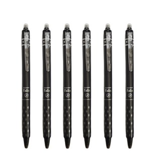 按壓式擦擦筆 0.5mm 中性擦擦筆 多色摩擦筆 魔擦筆 原子筆 可擦筆 磨擦筆 可擦筆 按壓原子筆, 1個, 單支-FALIX黑-筆頭0.5mm