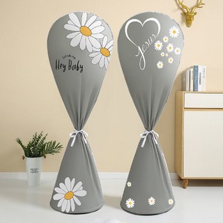 1+1 윈윈리빙 북유럽풍 선풍기 커버 방수 보관 덮개 보관함, 블루+그레이