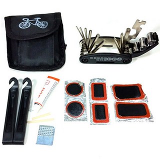 도매짱 자전거 공구세트 펑크패치 수리, 자전거수리패킷, 1개