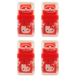 산리오 롤러 지우개/캐릭터 초등학생 학용품 필기구 단체선물, 4개, 헬로키티